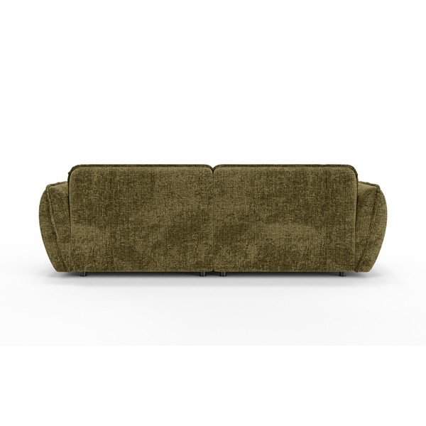 Zaļš dīvāns no šenila auduma ar zvilni 252 cm Nelia Big – Ropez-image-4