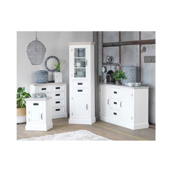 Vitrīna no paulovnijas koka Canett Florenzio, augstums 180 cm-image-2