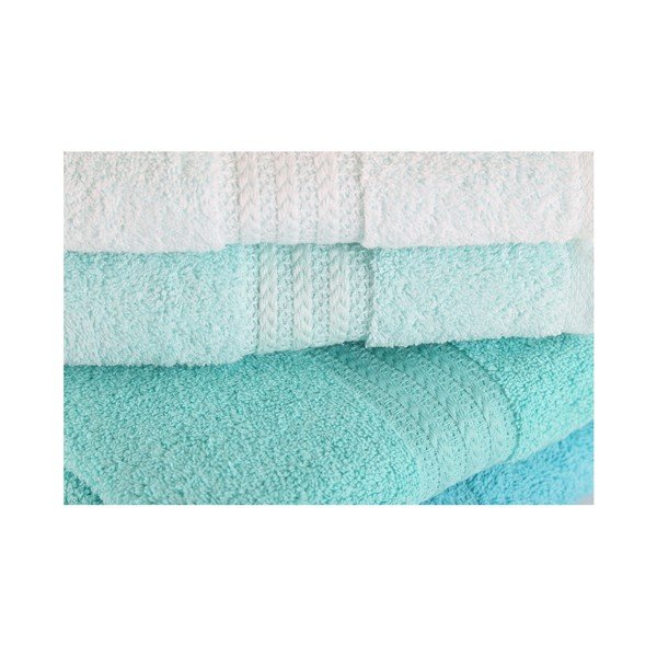 4 kokvilnas dvieļu komplekts Foutastic Tropical, 50 x 90 cm-image-1