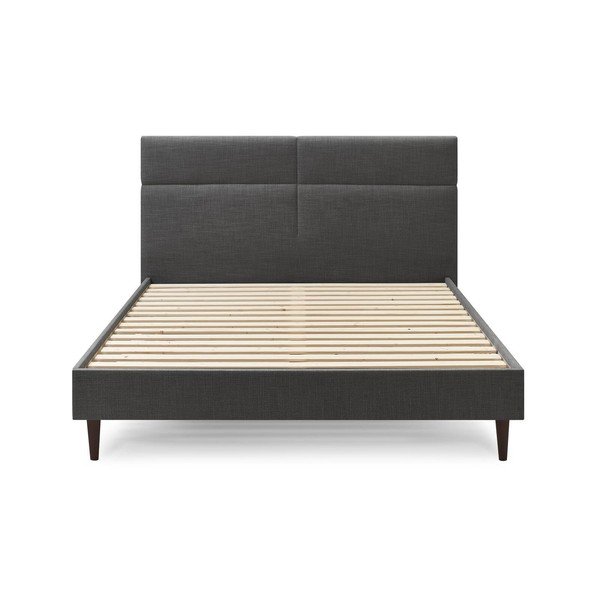 Melna divguļamā gulta Bobochic Paris Elyna Dark, 160 x 200 cm-image-1