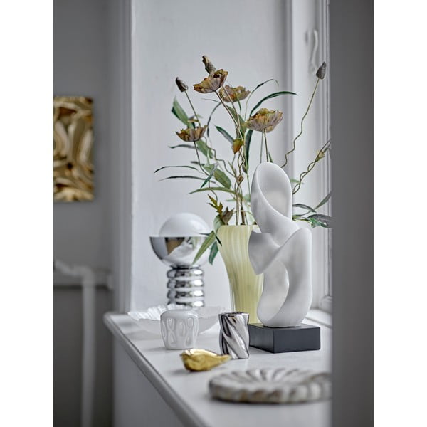 Sudraba krāsas galda lampa ar stikla abažūru (augstums 32 cm) Spike – Bloomingville-image-4