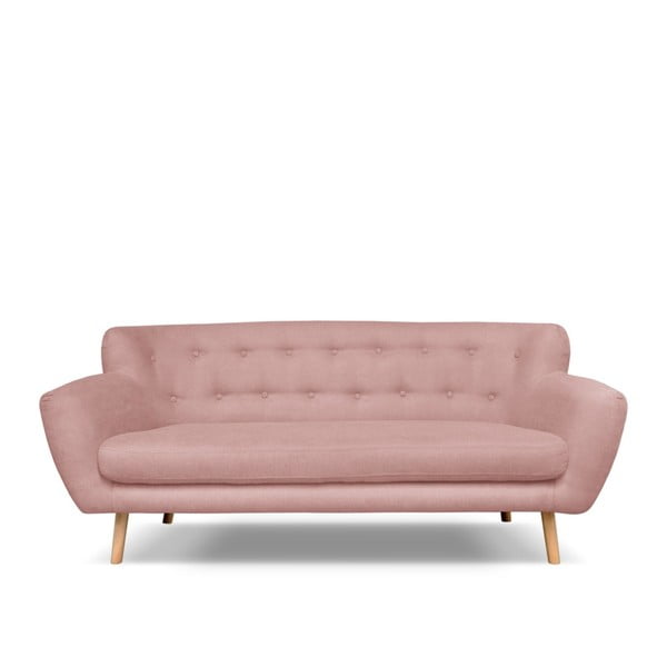 Gaiši rozā dīvāns Cosmopolitan Design London, 192 cm