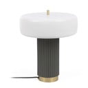 Balta/zaļa galda lampa ar metāla abažūru (augstums 37,5 cm) Serenella – Kave Home