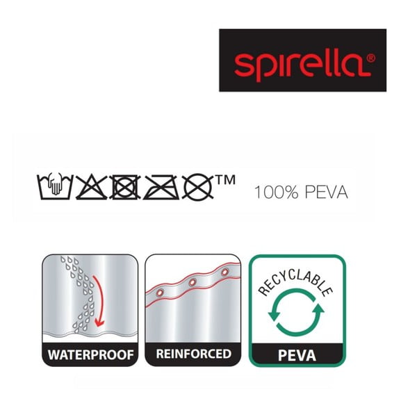 Dušas aizkars 180x200 cm Zebi – Spirella-image-2