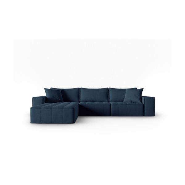 Zils stūra dīvāns (ar kreiso stūri) Mike – Micadoni Home