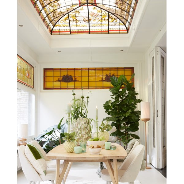 Dabīga toņa stāvlampa ar auduma abažūru (augstums 159 cm) Dania – Light & Living-image-2