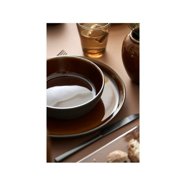 Melns/dzintara dzeltens akmensmasas šķīvis ø 27 cm Gastro Black/Amber – Bitz-image-3