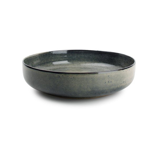 Zaļš/zils servēšanas akmensmasas šķīvis ø 28 cm Meridian – Salt&Pepper