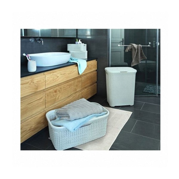 Gaiši pelēks veļas grozs Curver Hamper, 60 l-image-1