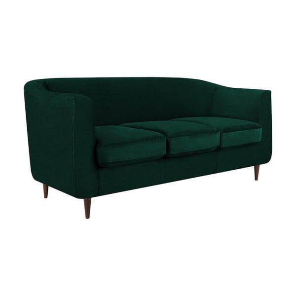 Tumši zaļš Kooko Home Glam dīvāns, 175 cm