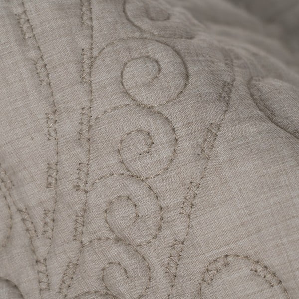 Pelēkbrūns stepēts gultas pārklājs 180x260 cm – Ixia-image-3