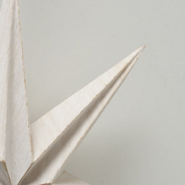 Balts Ziemassvētku papīra piekarināmais dekors zvaigznes formā Boltz Kassia, ø 20 cm-image-2