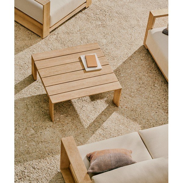 Akācijas masīvkoka dārza kafijas galdiņš 82,5x82,5 cm Ambra – Kave Home-image-1