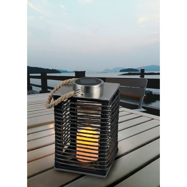 LED āra gaismeklis ar saules baterijām (augstums 28 cm) Santana – Trio-image-1