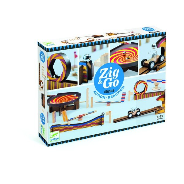 Koka trase bērniem Djeco Zig Go, 45 gabaliņi-image-1