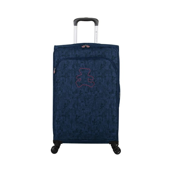 Zila bagāžas soma uz 4 riteņiem Lulucastagnette Teddy Bear,, 71 l