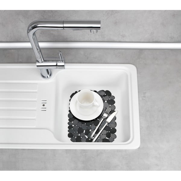 Melns izlietnes aizsargpaklājs Wenko Kristall Stone -image-1