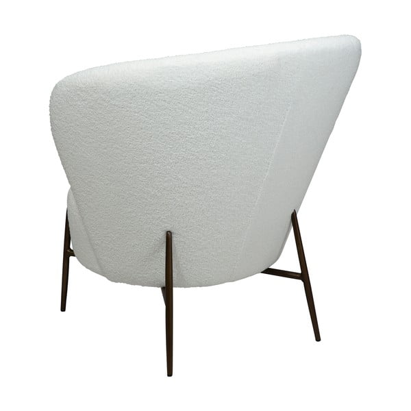 Balts atpūtas krēsls no buklē auduma Orbit – DAN-FORM Denmark-image-4