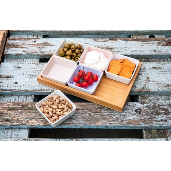 Porcelāna/bambusa servēšanas komplekts (6 gab.) – Remember-image-1