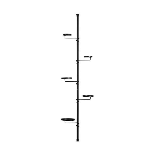 Melns pagarināms puķu podu turētājs Esschert Design, garums 210–301 cm