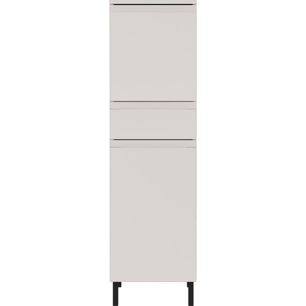 Krēmkrāsas augsts/šaurs vannas istabas skapis 34x120 cm Salinas – Germania