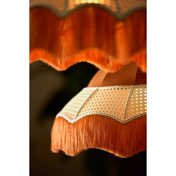 Oranža piekaramā lampa ar auduma abažūru ø 40 cm Mizia – Light & Living-image-1