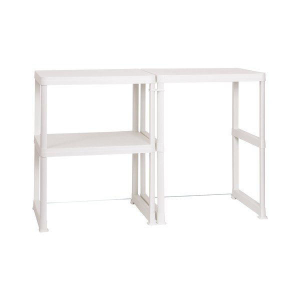 Balts plastmasas vannas istabas plaukts 148x93 cm Wash & Store – DEA HOME