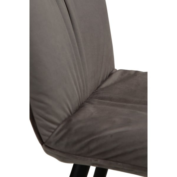 Pelēks samta bāra krēsls DAN-FORM Denmark Join, augstums 93 cm-image-1