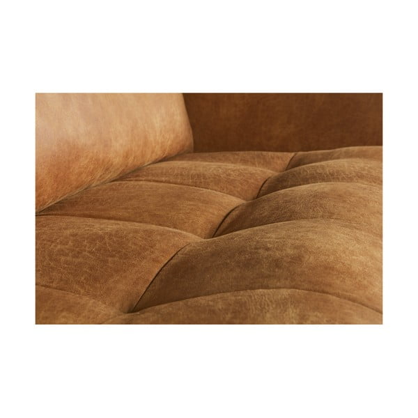 Brūns dīvāns no ādas imitācijas 277 cm Rodeo – WOOOD-image-4
