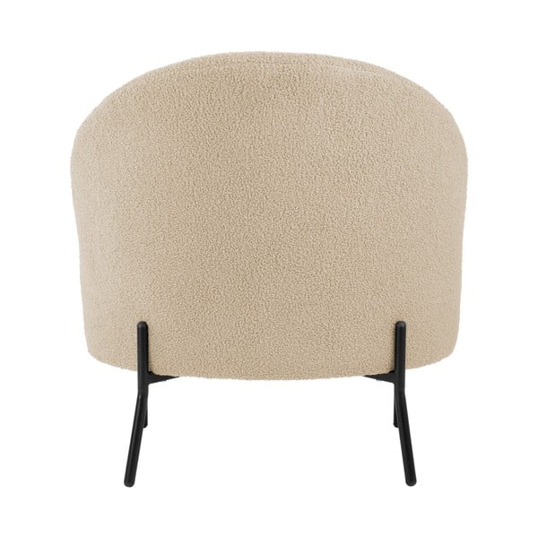 Bēšs atpūtas krēsls no buklē auduma Noble – Leitmotiv-image-4