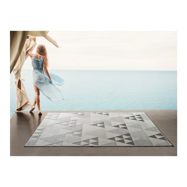 Bēšs āra paklājs Universal Clhoe Triangles, 120 x 170 cm-image-2