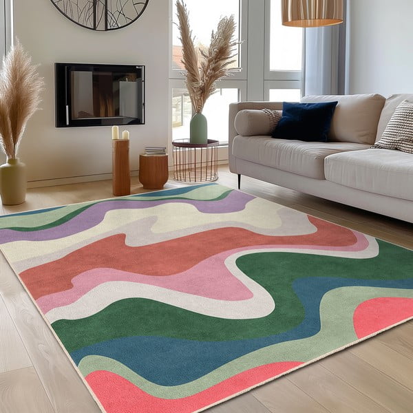 Mazgājams paklājs 60x100 cm Squiggly Breeze – Mila Home-image-3