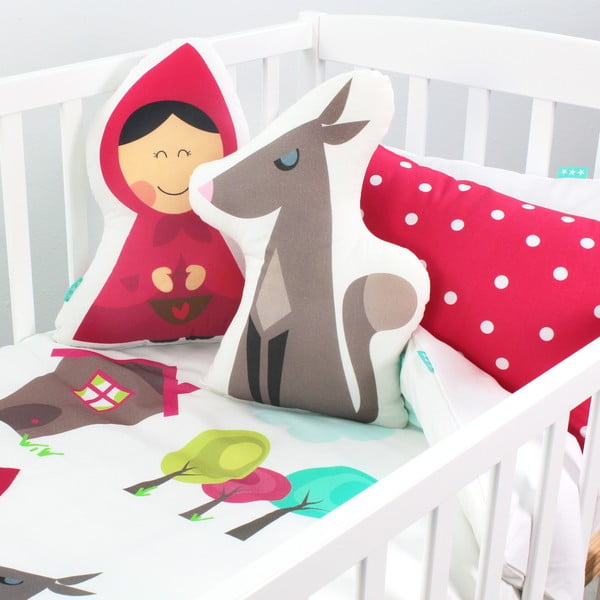 Mazuļu kokvilnas sega un spilvens Mr. Fox Grandma, 100 x 120 cm-image-2