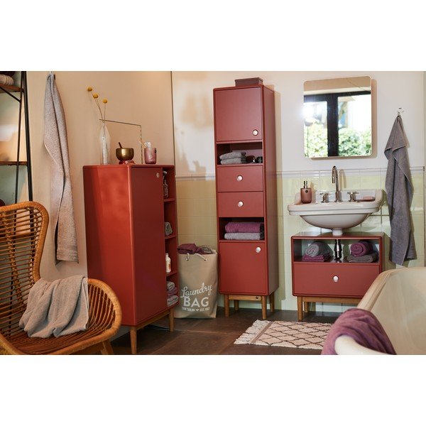 Sarkans vannasistabas skapītis Tom Tailor Color Bath, 40 x 158 cm-image-1