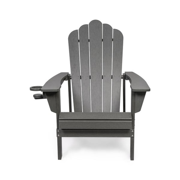 Pelēks plastmasas dārza atpūtas krēsls Adirondack – Bonami Selection-image-3