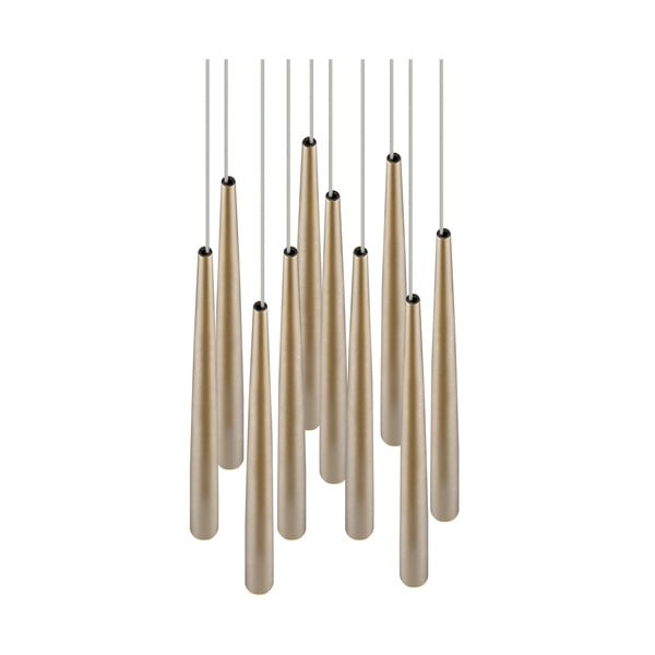 Zelta krāsas LED piekaramā lampa ø 30 cm Cala – Trio Select-image-2