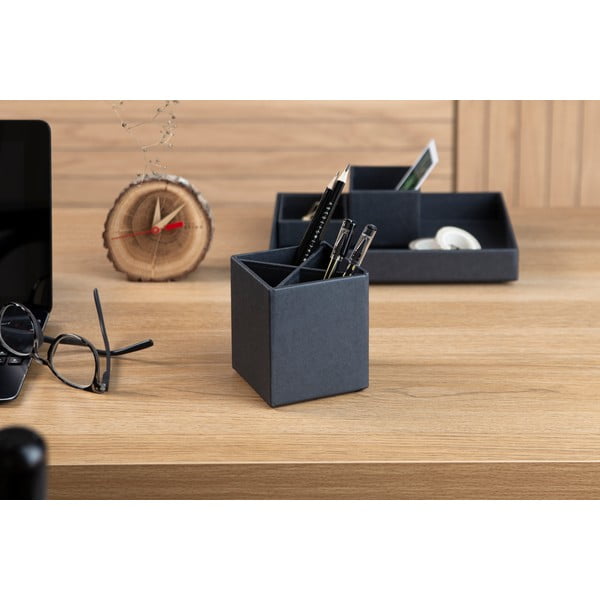 Tumši pelēks rakstāmgalda organizators ar 4 nodalījumiem Bigso Box Of Sweden Lena-image-1