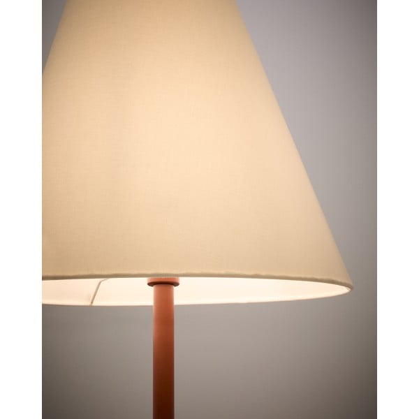 Terakotas oranža stāvlampa ar auduma abažūru (augstums 153 cm) Navat – Kave Home-image-2