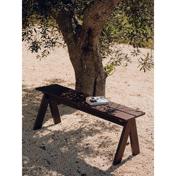 Tumši brūns masīvkoka dārza sols Navo – noo.ma-image-1