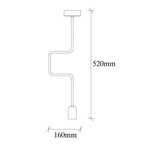 Melna metāla griestu lampa Opviq lights Joshua-image-3