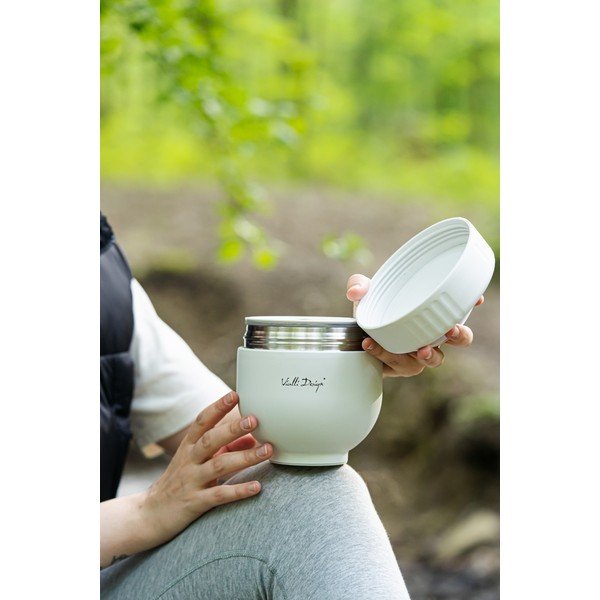 Balts nerūsējošā tērauda termoss pārtikai 680 ml Fuori – Vialli Design-image-1