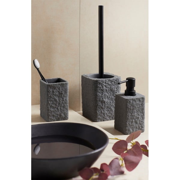 Tumši pelēks ziepju dozators Wenko Villata, 300 ml-image-1