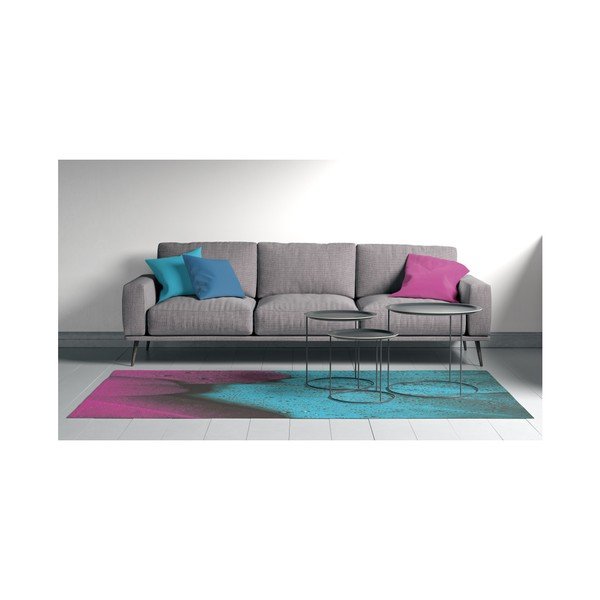 Turkīza un violeta krāsas paklājs Oyo home Suzzo Malamento, 100 x 150 cm-image-1