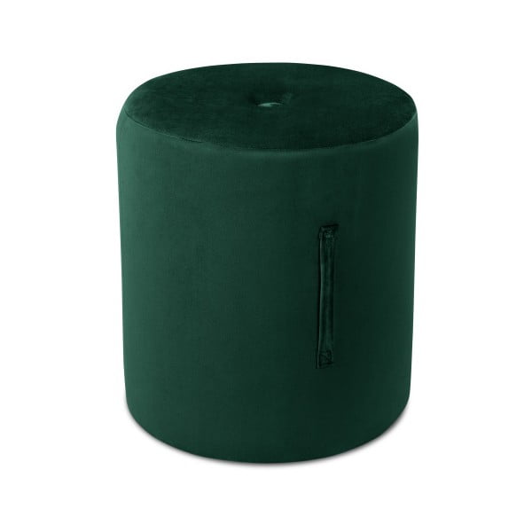 Zaļš pufs Mazzini Sofas Fiore, ⌀ 40 cm