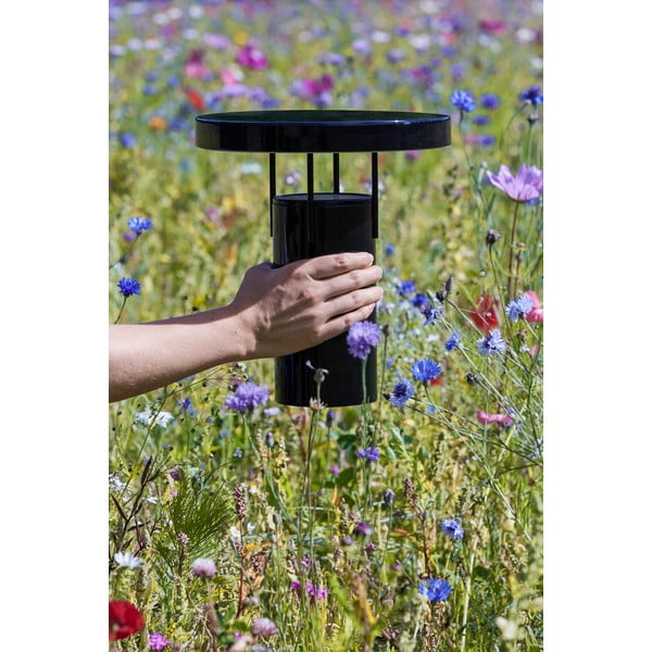 Melna LED galda lampa ar regulējamu spilgtumu un metāla abažūru (augstums 28 cm) BringMe – Hübsch-image-1