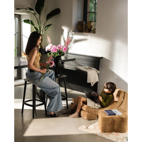 Brūns velveta bērnu pufs Cloud – Wigiwama-image-4