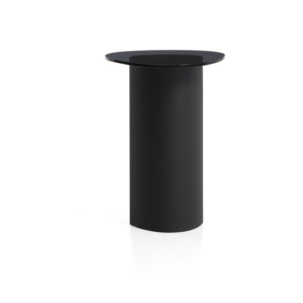 Sānu galdiņš ar stikla galda virsmu 47x48 cm Olir – Kave Home-image-4