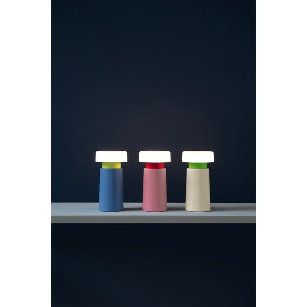 Zila LED galda lampa ar regulējamu spilgtumu (augstums 17,5 cm) Victoria – Remember-image-3