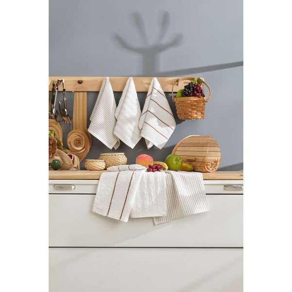 Kokvilnas trauku dvieļi (6 gab.) 30x50 cm Sofya – Foutastic-image-2