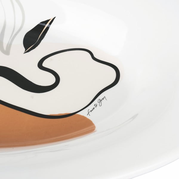 Keramikas šķīvis VDE Tivoli 1996 Face to Grey, 48 x 33 cm-image-2